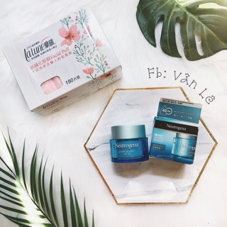 [Combo] Kem ẩm Neutrogena + Bông tẩy trang Lalune Đài Loan