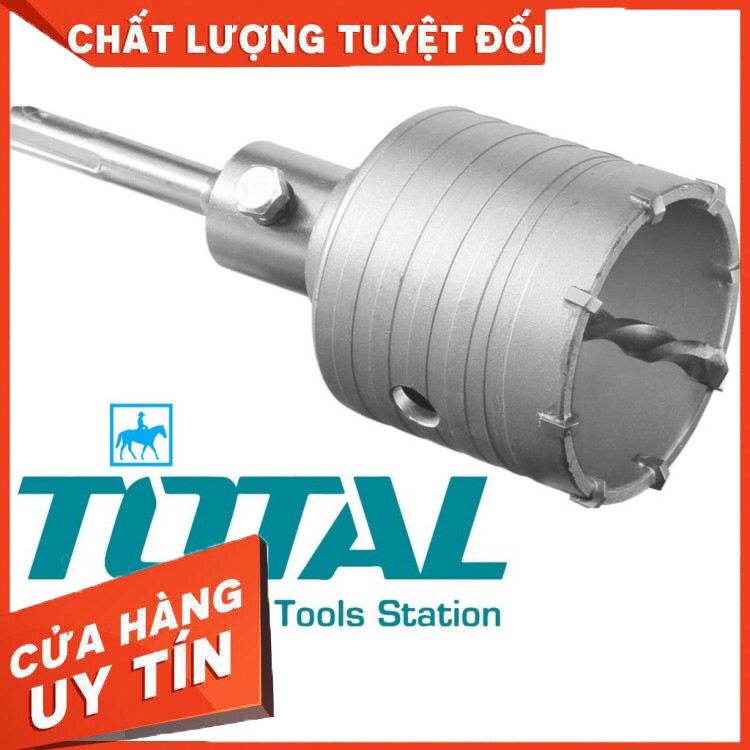 Mũi khoan lỗ khoét lỗ tường bê tông 65mm Total TAC430651 Ingco HCB0651 nguyên zin nhé các bác