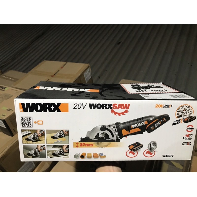 Máy cưa đĩa dùng pin Li-ion 20V WX527 - Worx Orange