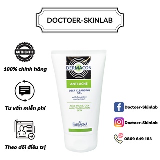 Sữa rửa mặt DERMACOS CHỨA BHA VÀ HẠT SCRUB Bác sĩ Da liễu khuyên dùng[CHÍNH HÃNG]