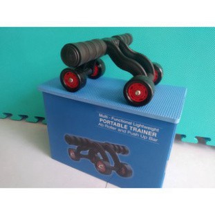 Con Lăn Tập Cơ Bụng 4  Bánh Đa Năng Tại Nhà Nam/Nữ - Tập Bụng Siêu Tiện Lợi Tại Nhà