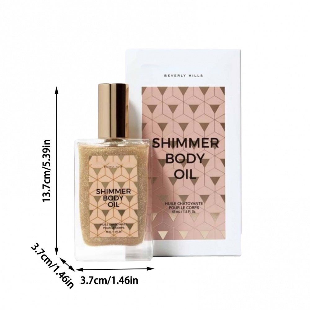 Kem Bắt Sáng Dạng Lỏng 45ml Chống Thấm Nước Mềm Mượt Cho Mặt Và Cơ Thể