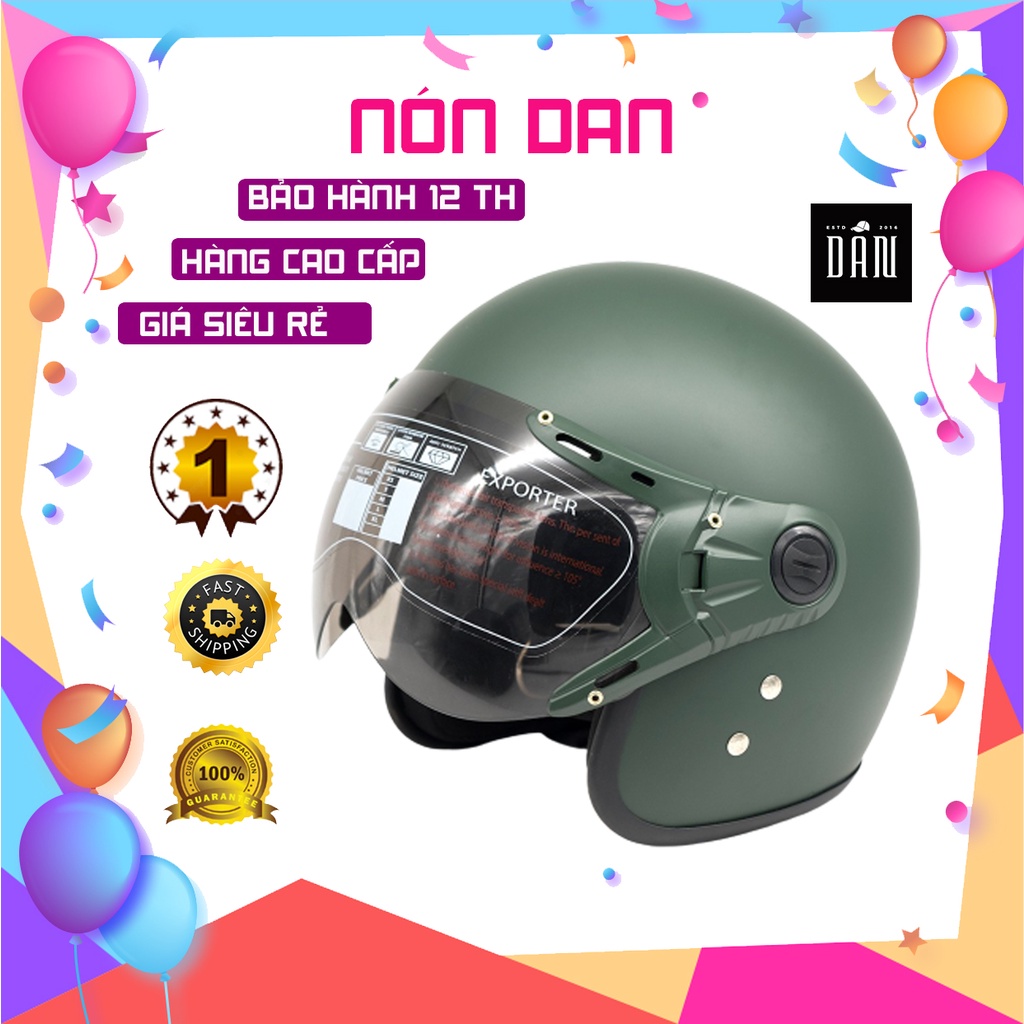 Mũ Bảo Hiểm 3/4 PRO X115 Free Size, Chuẩn Quatest 1