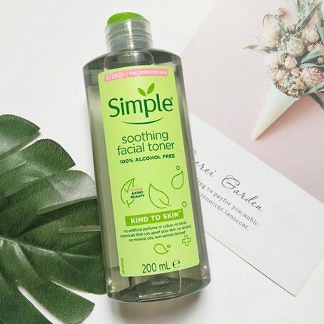 Nước hoa hồng Simple Toner 200ml mẫu mới.