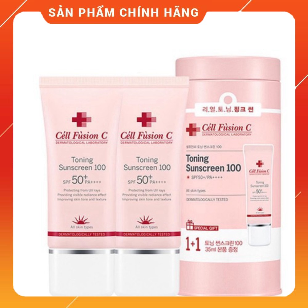 Kem chống nắng Cell Fusion C Toning Sunscreen 100 nâng tông da