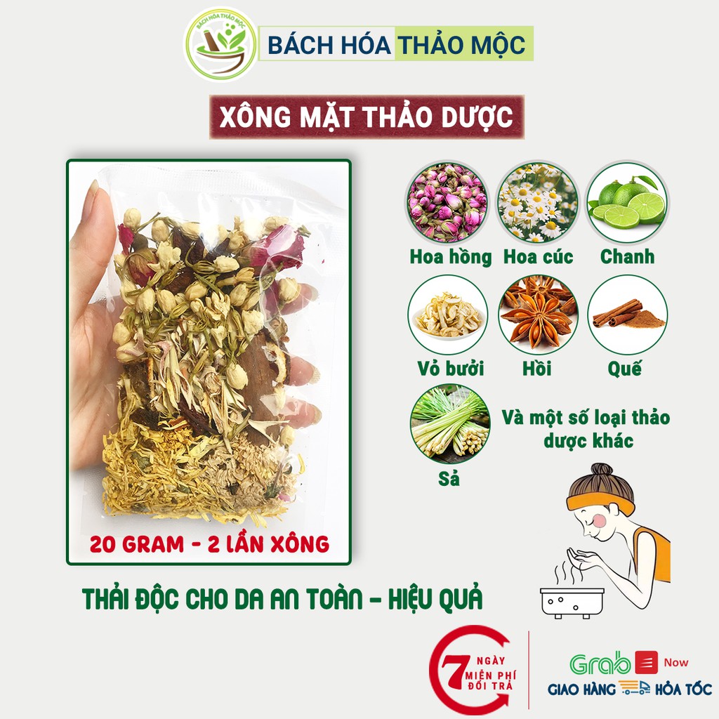 Thảo Dược Xông Mặt HandMade 100%Từ Thiên Nhiên | Bách Hóa Thảo Mộc