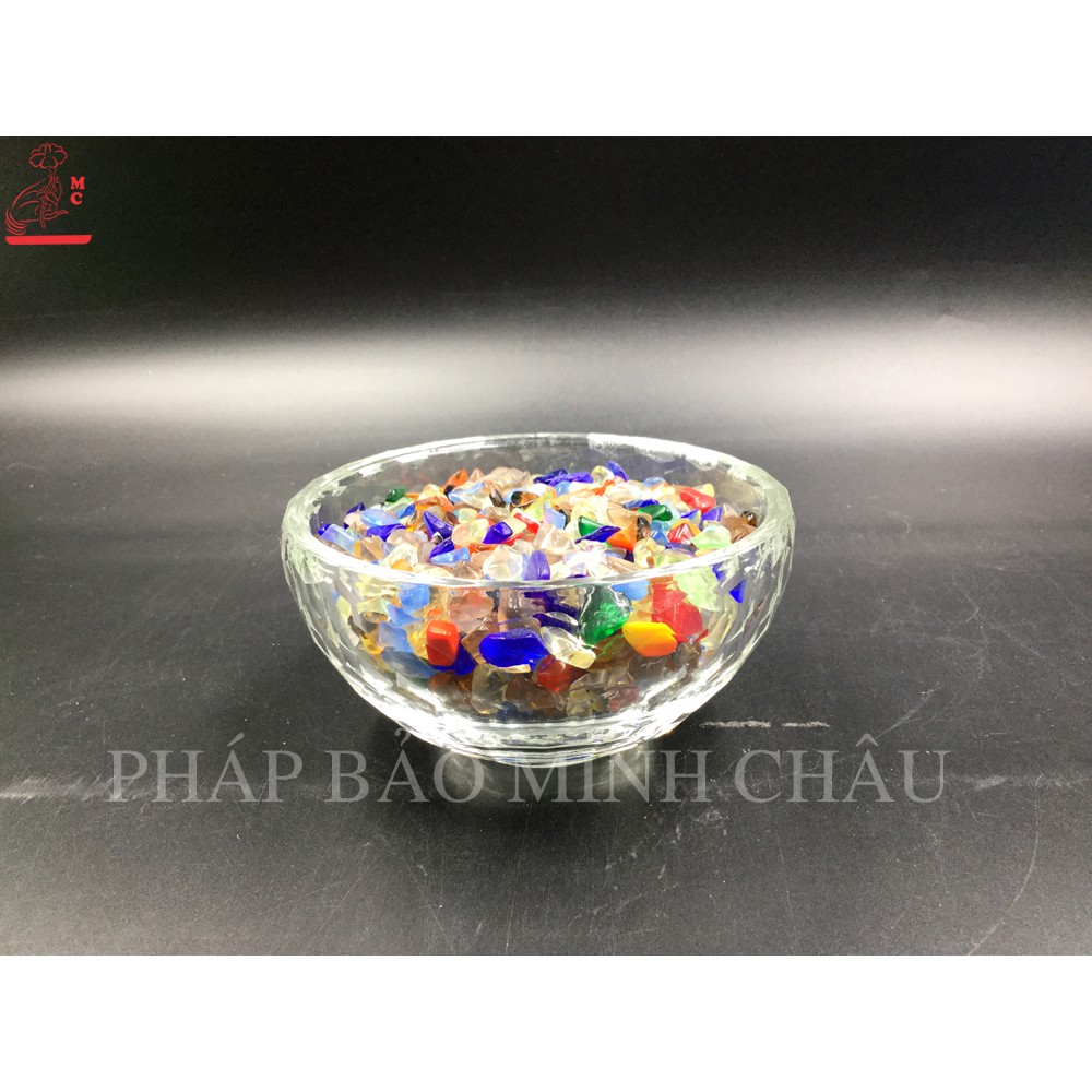 Chén thủy tinh 7 màu to 10cm