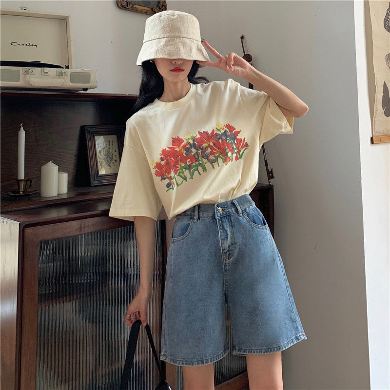 Quần Short Denim Lưng Cao Thời Trang Hàn Quốccb94 Dicount 0k (0D)
