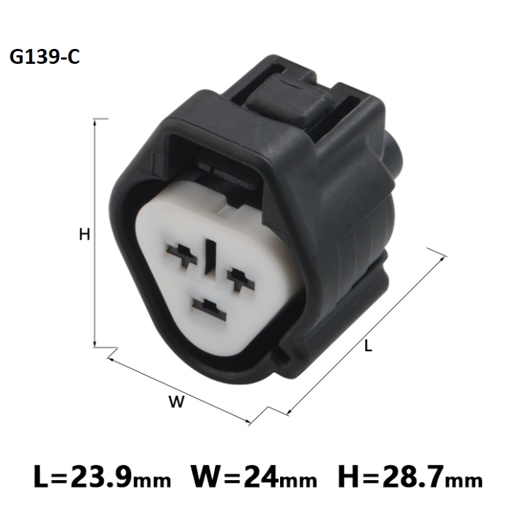 G139-Giắc cắm đèn pha đèn sương mù 3 lỗ