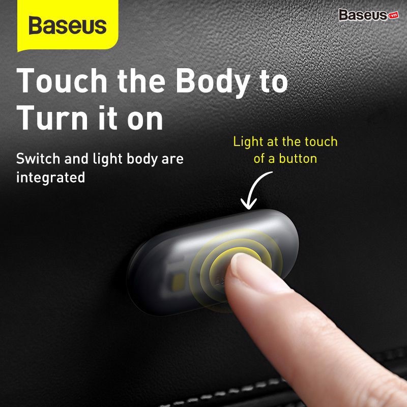 Bộ đèn cảm ứng Baseus  - Nhỏ gọn, Tiện lợi dùng trong xe ô tô, hộc tủ bàn ghế
