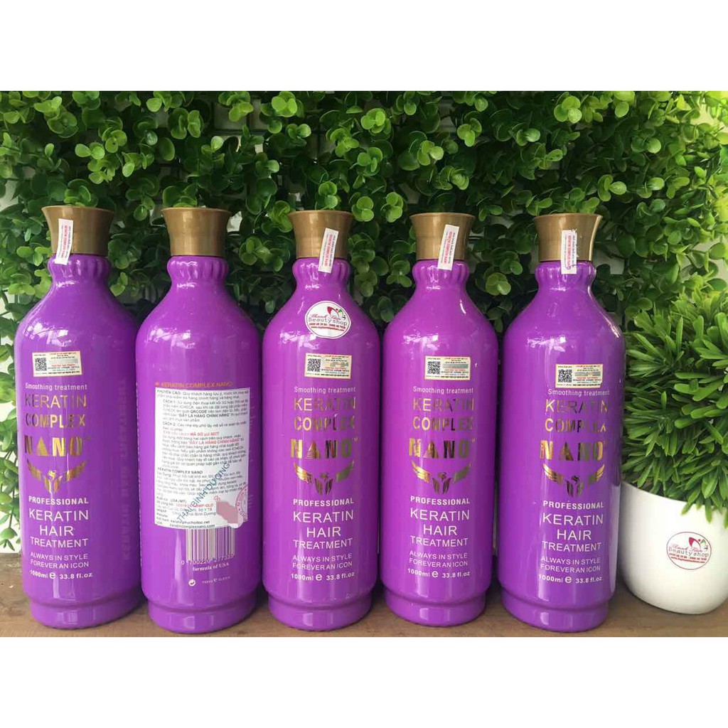 Kem keratin thủy phân Complex Nano smooth and treatment 1000ml (mẫu mới 2020)