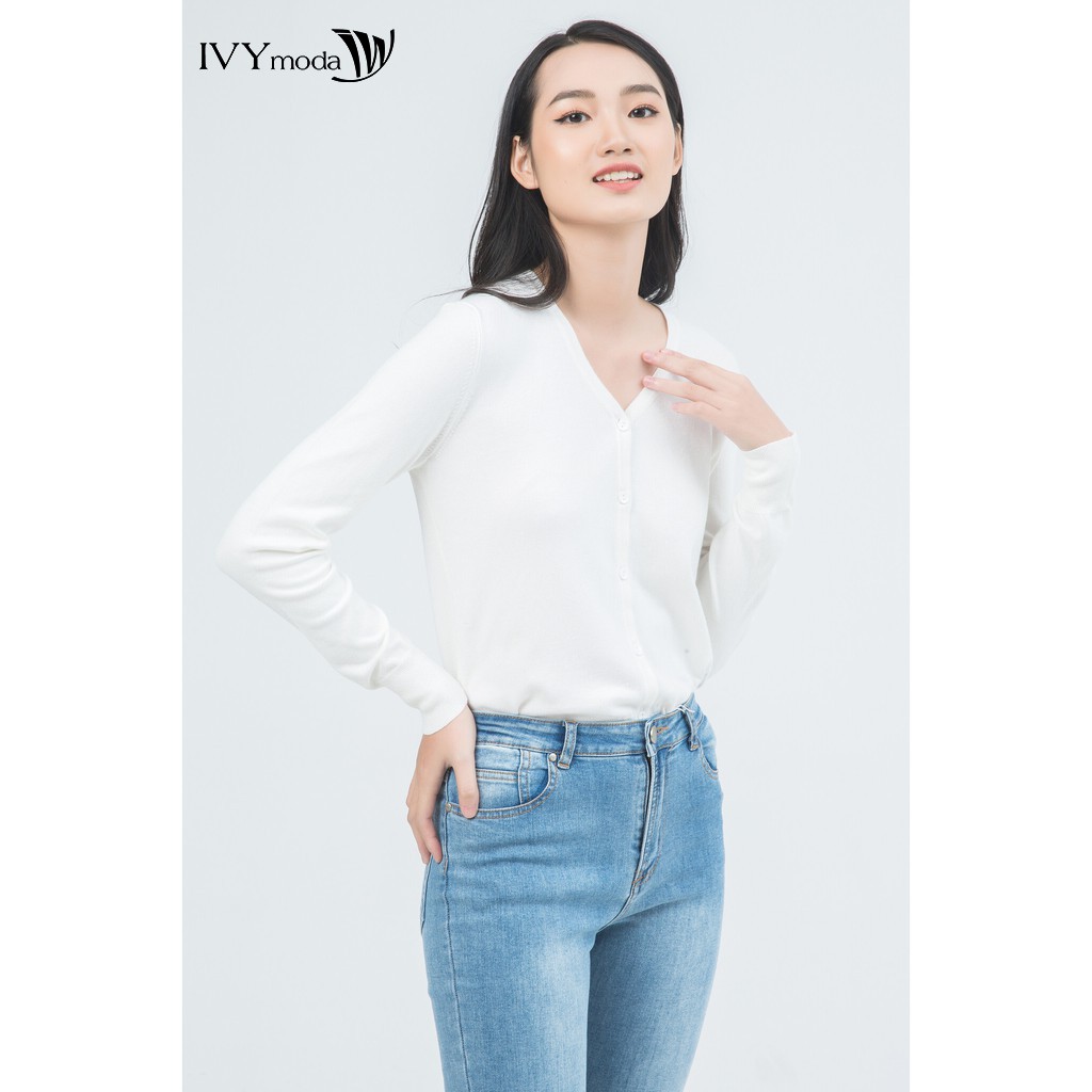 Áo khoác cardigan len nữ IVY moda MS 77P0068