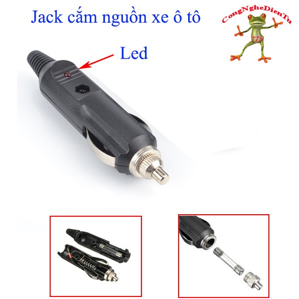 Jack cắm nguồn cổng mồi thuốc xe ô tô