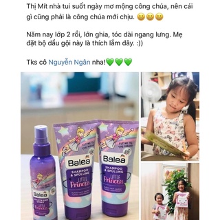 Dầu gội xả & xịt dưỡng tóc Balea cho bé