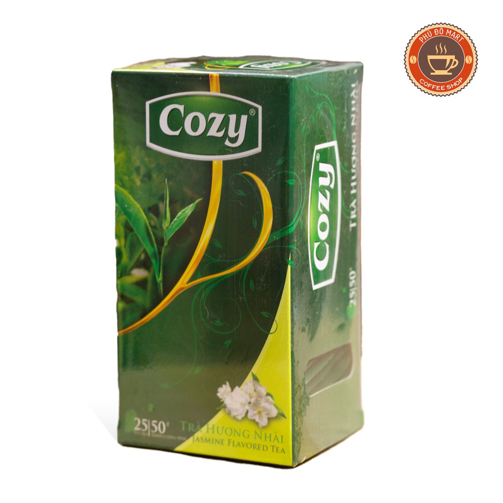 (COMBO 10 Hộp) Trà Cozy Túi Lọc Hương Nhài, Sen, Trà Xanh - hộp 25 gói