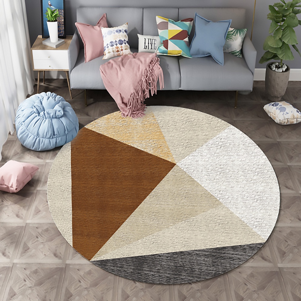 Thảm Chân Ghế Trang Trí - Đường Kính 60cm - Giao Ngẫu Nhiên Mẫu