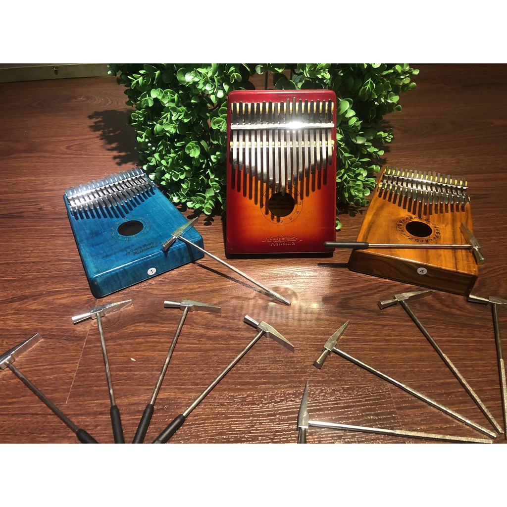 Đàn Kalimba 17 phím Gecko K17BA Gỗ Mahogany Tặng Kèm Kèn Harmonica đủ màu cao cấp - HÀNG CÓ SẴN