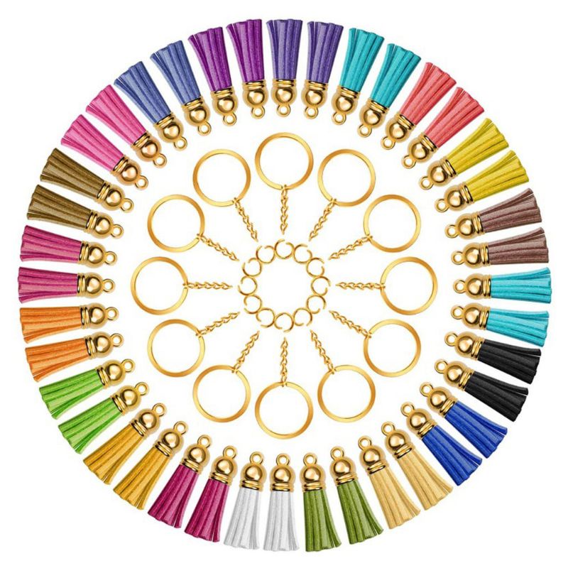 1 Set Móc Khóa Da Tua Rua Thủ Công DIY