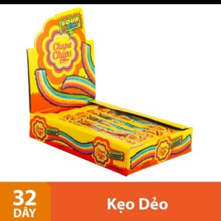 Kẹo dẻo chupa chups sour belt hộp 32 dây