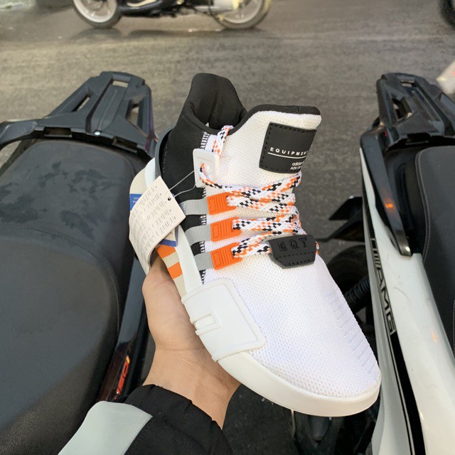 GIẢM giá sập sàn HOT Giầy EQT trắng cam hàng 1:1 ( full box + free ship ) . :)) ;)) 2020 new 👟 ! > ` < ₂ > -