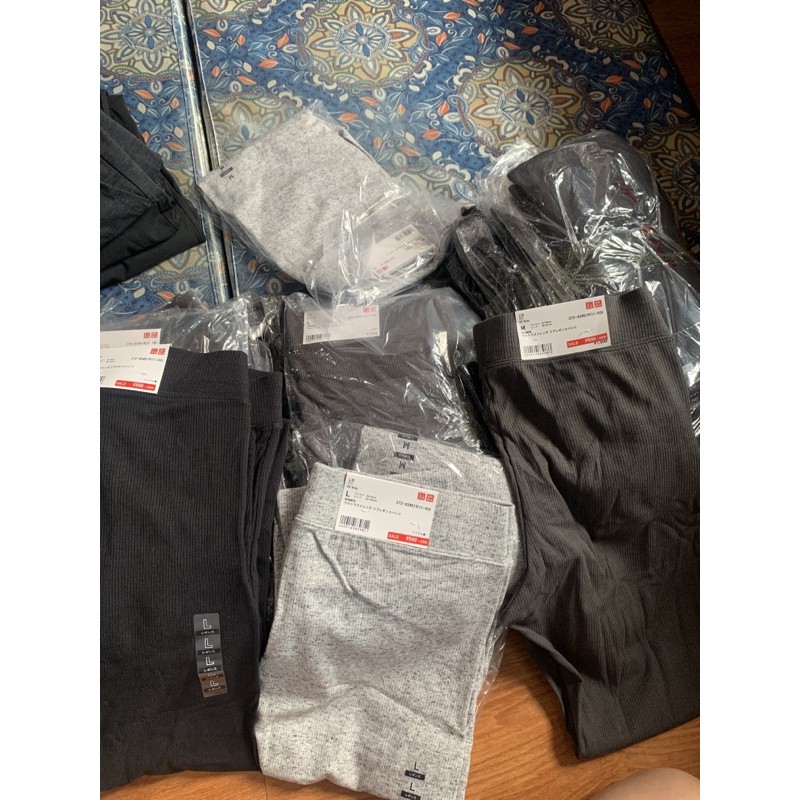 Quần legging gân uniqlo bill Nhật | BigBuy360 - bigbuy360.vn