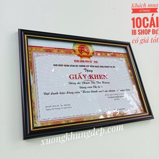 Sỉ 10 Khung A4  21x30 Mặt Mika