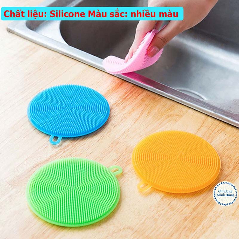 Miếng Rửa bát Bát Silicon Có Quai Treo Tiện Lợi tiện dụng [RỬA BÁT SILICON]