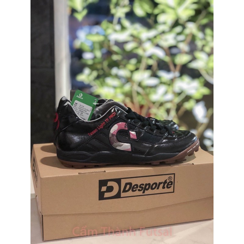 GIÀY ĐÁ BANH CHÍNH HÃNG DESPORTE TESSA LIGHT TF PRO1 ĐEN/ĐỎ