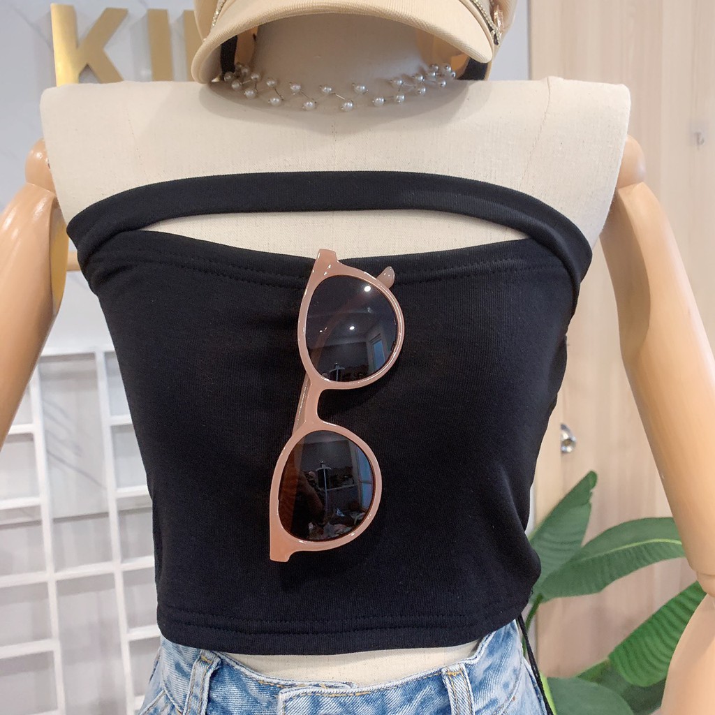 Áo kiểu croptop quây Quảng Châu [VIDEO+ẢNH THẬT] Áo quây ngực crt nữ cotton-Taobao có sẵn, dáng cutout sexy quyến rũ | BigBuy360 - bigbuy360.vn