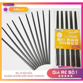 Đũa kháng khuẩn Nhật Shikisai - Bộ 10 đôi