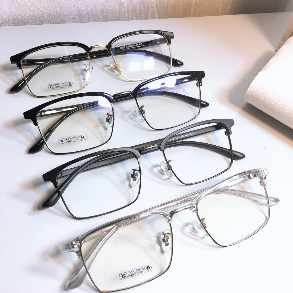 [Mã SKAMCLU7 giảm 10% cho đơn từ 0Đ] Gọng kính vuông 6205 nhận cắt mắt cận viễn loạn | BigBuy360 - bigbuy360.vn