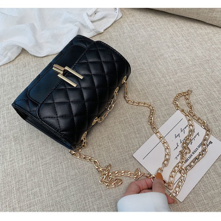 Túi đeo chéo nữ trần trám bút chì ELLY 89