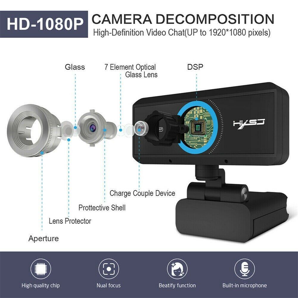 Webcam Cho Máy Tính 720p Usb Mini S90 Hd | BigBuy360 - bigbuy360.vn