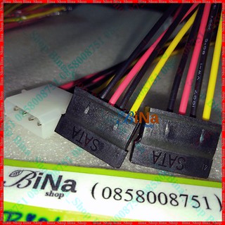 Cáp chia nguồn Molex IDE 4 pin ra 2 SATA 20cm