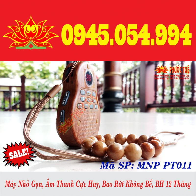 Máy Nghe Pháp Hồ Lô Cao Cấp Phước Tuệ | Máy Tụng Kinh mã Sp PT011(Nhỏ Gọn, Âm Thanh Cực Hay, Bao Rớt Không Bể, BH 12T)