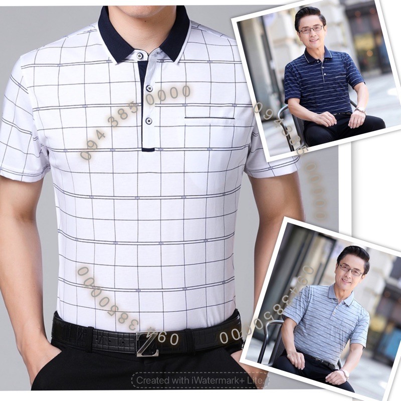 Áo phông túi ngực Nam trung niên tặng bố hàng đẹp nhiều mẫu