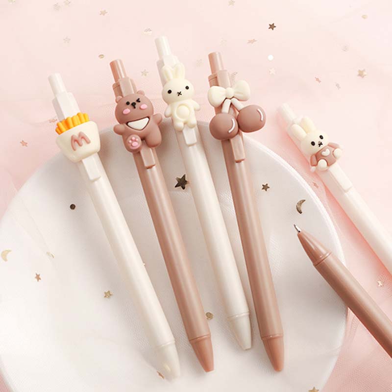 Bút Mực Gel Ngòi 0.5mm Hình Gấu Dễ Thương