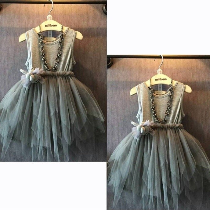 Đầm Xoè Tulle Sát Nách Phong Cách Vintage Thời Trang 2015 Cho Bé Gái