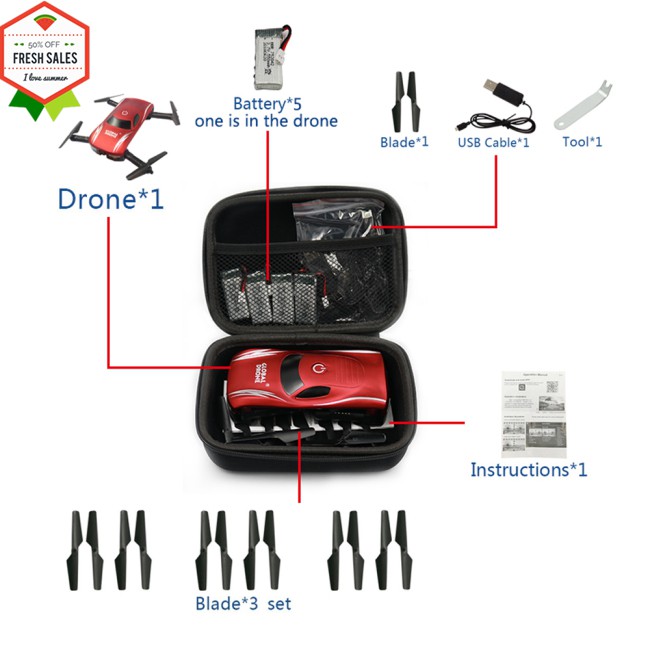 Túi Vỏ Cứng Bảo Vệ Cho Drone E58 / Jy018 / Jy019 / Gw58 / X6 / E010 / E010S / E013 / E50