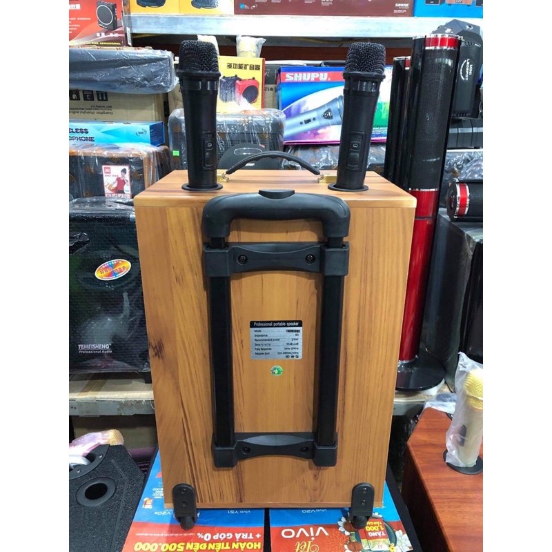 Loa Kéo JBA CH8 Bass 20 và JBA CH10 bass 25, Âm thanh tinh khiết, kèm 2 mic, có khiển từ xa