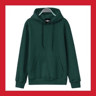 Áo Hoodie ♥️ FREESHIP ♥️ Nỉ trơn Unisex - Xanh lá cây