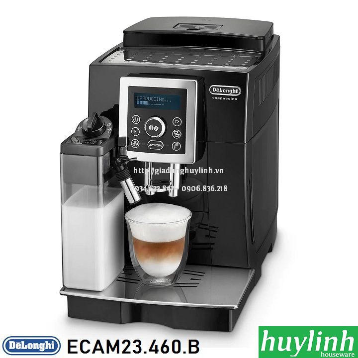 [Mã ELHAMS5 giảm 6% đơn 300K] Máy pha cà phê tự động Delonghi ECAM23.460.B - Made in Italy [Ecam 23.460]