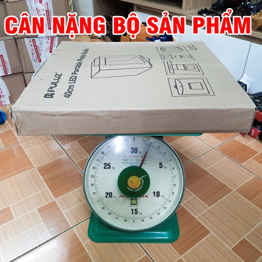 Hộp chụp sản phẩm 40x40cm cao cấp PULUZ có đèn led điều chỉnh được ánh sáng