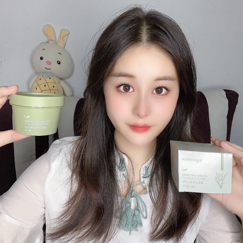 [Hàng mới về] Mặt Nạ Bùn Tinh Chất Trà Xanh Loại Bỏ Mụn Đầu Đen Làm Sạch Sâu Se Khít Lỗ Chân Lông Hiệu Quả Alex | BigBuy360 - bigbuy360.vn