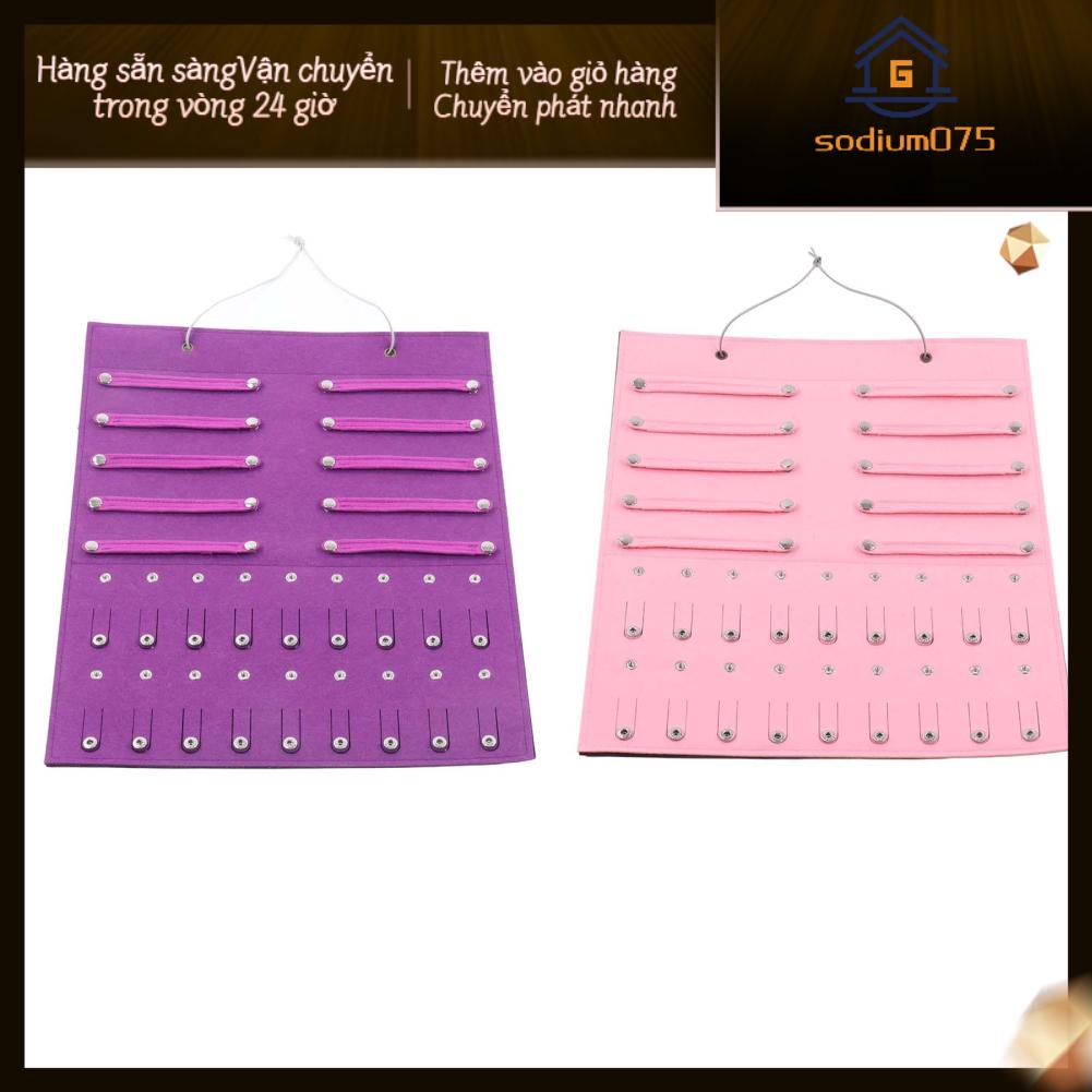 Sodium075 Giá đỡ lưu trữ nơ cài tóc Cô gái nỉ Treo tường băng đô Người tổ chức cho Phụ kiện kẹp