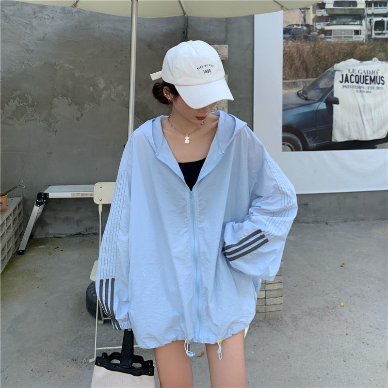 Áo Khoác cardigan Tay Dài Dáng Rộng Chống Tia UV Thời Trang Mùa Hè Cho Nữ