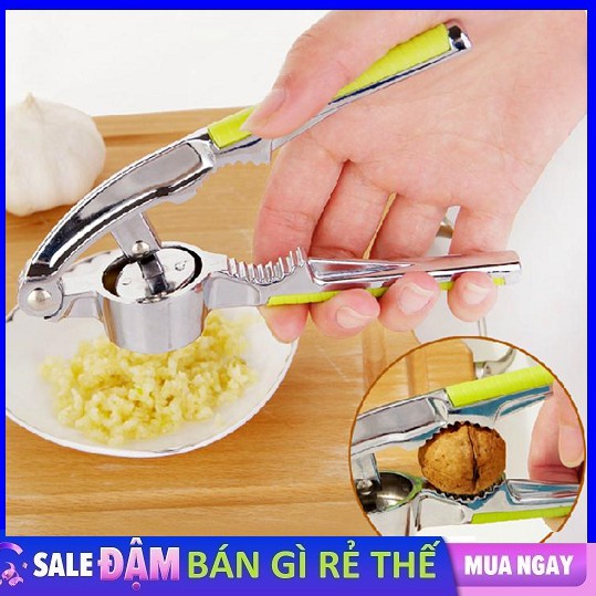 Dụng cụ dập tỏi inox đa năng - Kẹp càng cua