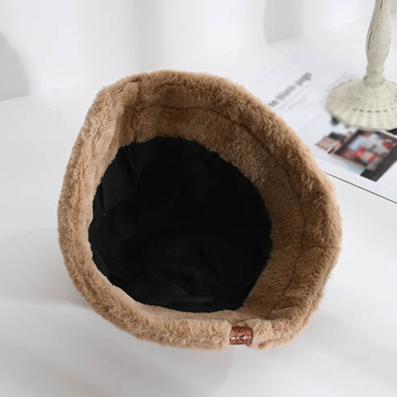 Nón Tai Bèo Phối Lông Dày Dặn Ấm Áp Thời Trang Thu Đông Cho Nữ