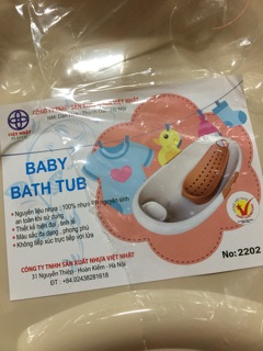 Chậu tắm cho bé(hàng Việt Nam)