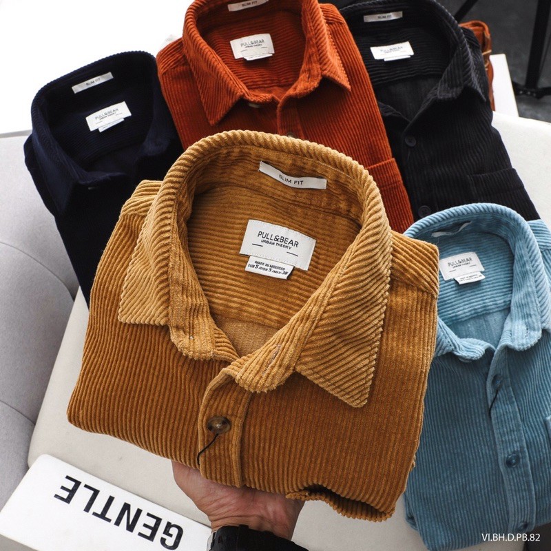 Áo sơmi nhung kẻ to | BigBuy360 - bigbuy360.vn